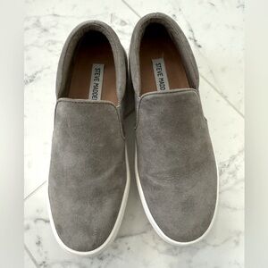 Steve Madden Women’s Gray Slip-On Shoes